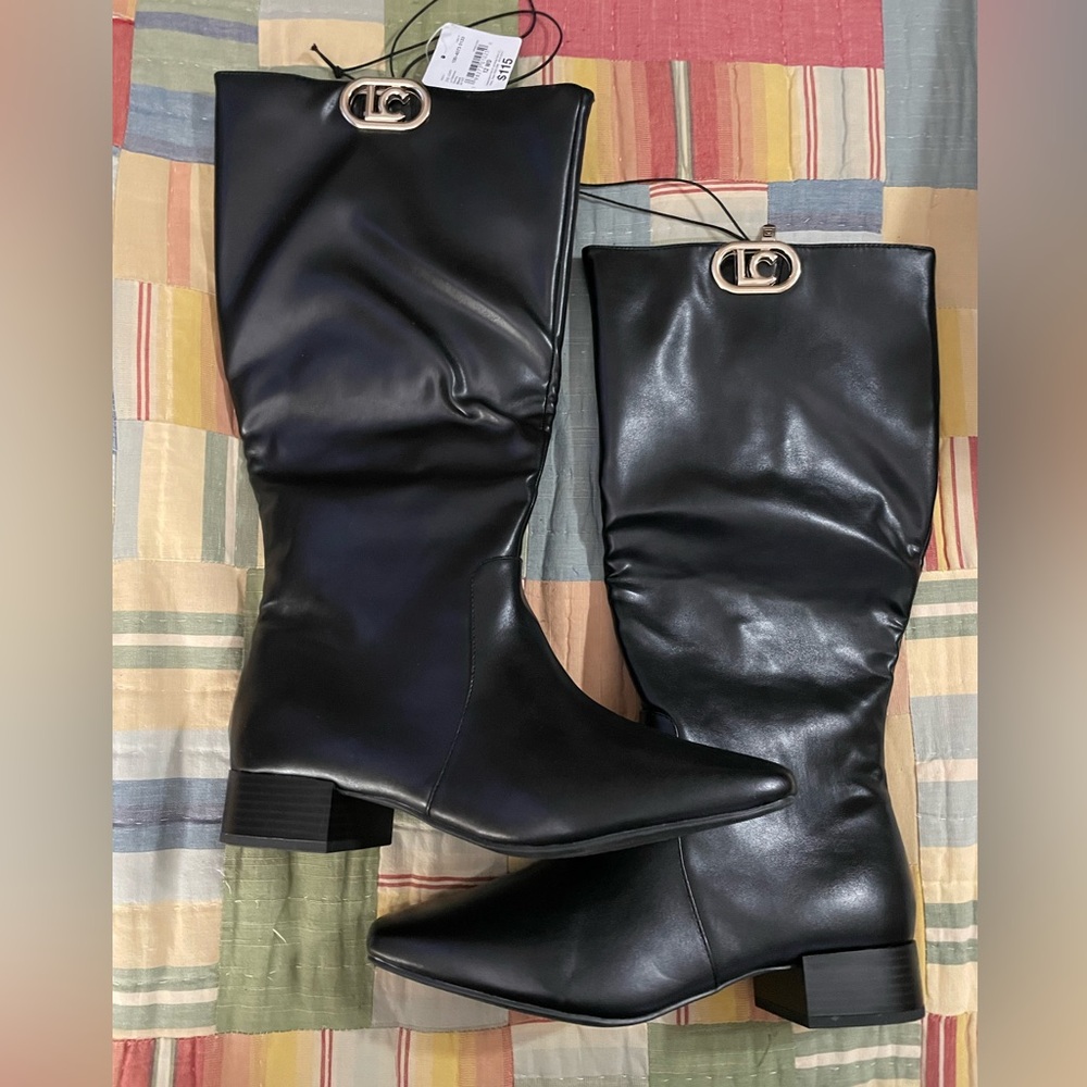 Liz Claiborne Elegant Black Women's Boots 12W - NWT